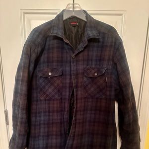 Men’s wolverine quilted flannel jacket xl